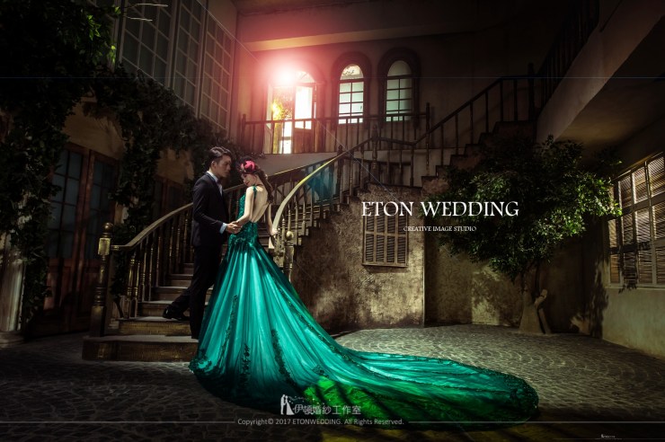 【自助婚紗】墨綠色禮服取景地點x道具搭配懶人包